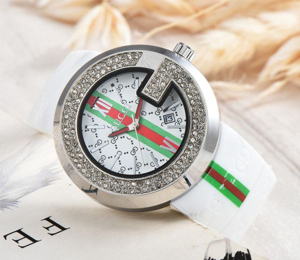 

luxury watches for men and women fashion casual watches quartz movement couple watches and clocks rubber belt, Slivery;brown