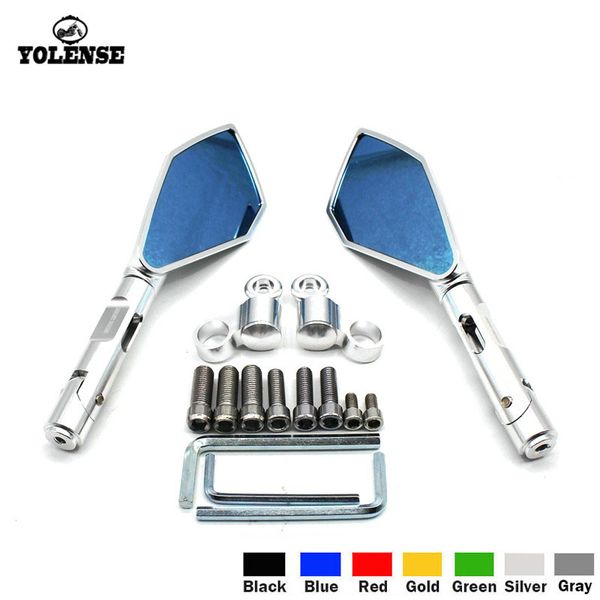 

for ninja zx6r zx6r zx636 zx10r zx-10r zx 6r 10r universal accessories motorcycle cnc aluminum rearview side mirror