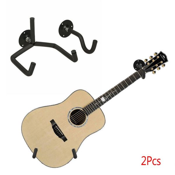 

dishykooker 2 set guitar wall mount hanger slat wall horizontal guitar holder bass stand rack hook