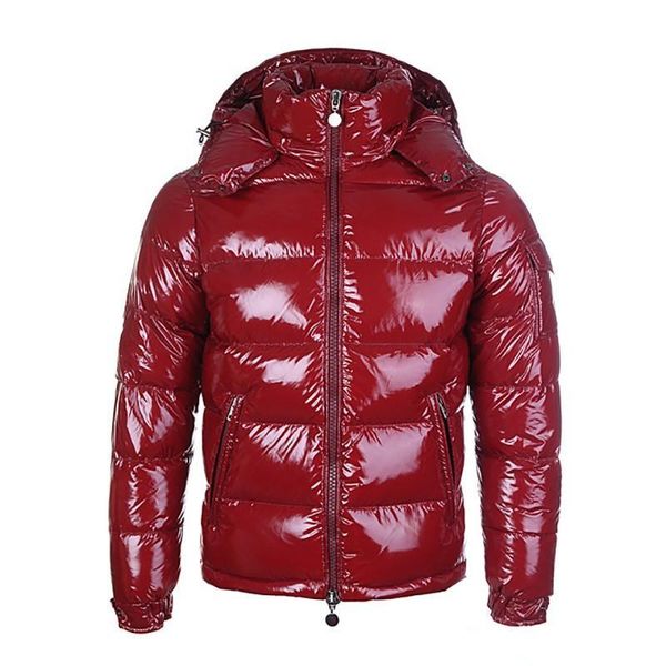 

french designer red down coat winter down jacket for men with thick warm jacket for men short goose down for high-end men's 2020, Black