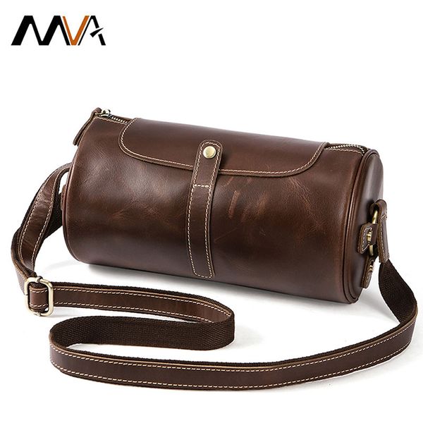 

crossbody cross body men's bag zipper messenger shoulder bags retro travel men bag genuine leather casual pouch for male 2019