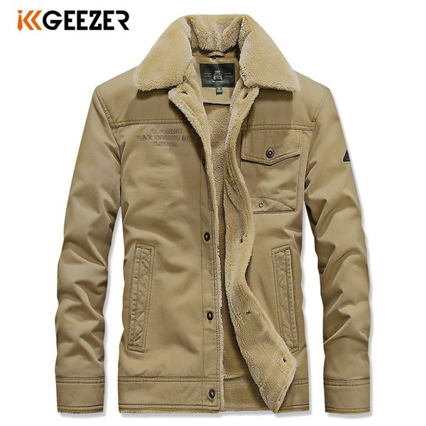

зима мужчины куртка фланели пальто bomber armygreen вскользь высокого качества толстые теплый хлопка пальто бизнес куртки, Tan;black