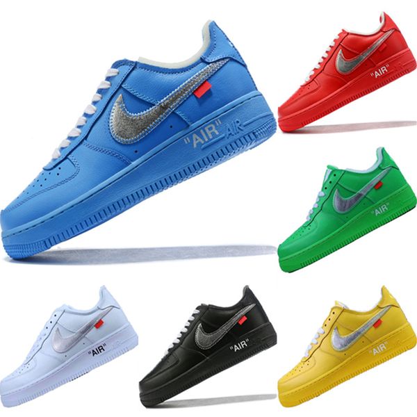 

2019 1s genuine leather splicing low skateboard sneaker originals 1 og buffer rubber built in air cushioning sports shoes, Black