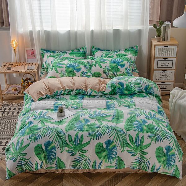 

the aloe cotton bed kit includes beautiful printed duvet cover, bed sheets and pillowcases, soft and comfortable decorations