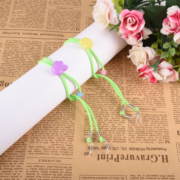 

12pcs adjustable children nylon glasses elastic strap belts kids colorful eyewear cord neck strap eyeglasses rope chain cord, Silver