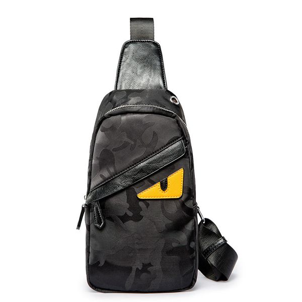 

new style men chest pack korean-style cool trendy bag nylon camouflage casual shoulder bag backpack trendy