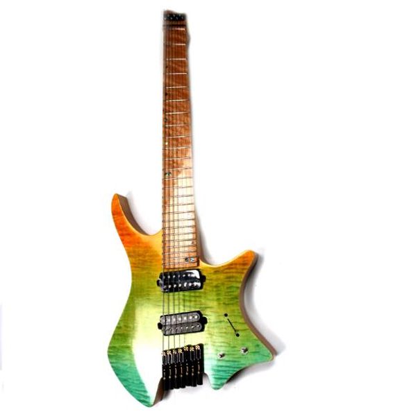 

2020 7 strings fanned fret headless electric guitar