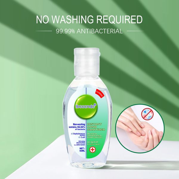 

50/55ml portable antibacterial hand sanitizer disinfection gel cleaner disinfection disposable hand sanitizer family travel