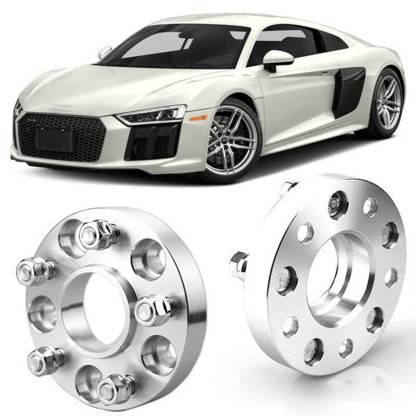 

2pcs 1" wheel spacers centric hub adapters 5x4.4 57.1mm 14x1.5 stud for audi r8