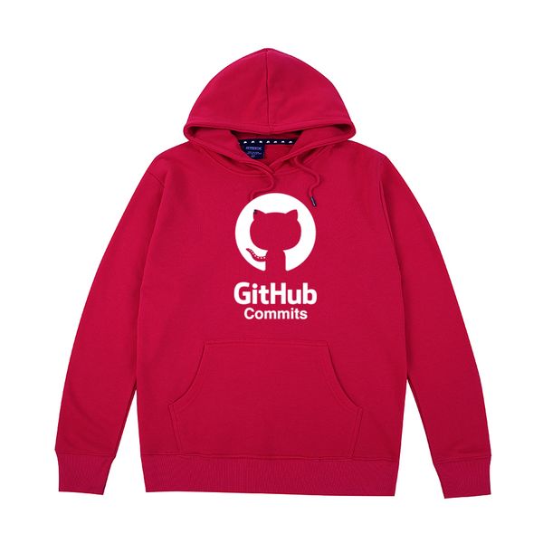 

github commits hoodies sweatshirts men women cotton, Black