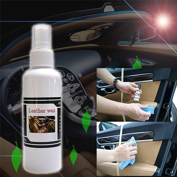 

carprie car care & cleaning 1pc 100ml car care interior polish wax leather seat sofa panel dashboard tire cleane je17