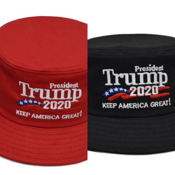 

trump 2020 embroidered bucket cap keep america great hat cotton sport fisherman cap fashion travel camping sun hat tta896, Blue;gray