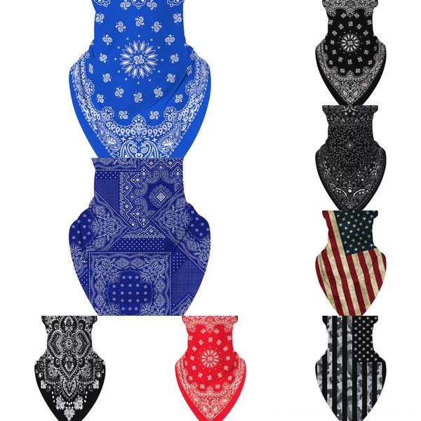 

w9om8 ice silk face mask american flag masks breathable supplies scarf outdoor riding windproof protetive mask scarf party ear, Black