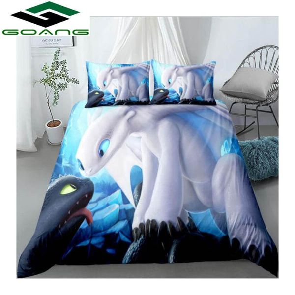 

goang classic cartoon 3d bedding sets printed duvet cover set  king twin size kids bedding sets home textiles