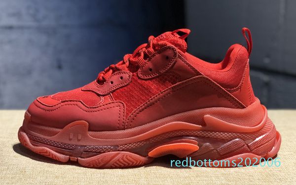 

2019 triple s designer sneakers triple-s 3.0 mens casual shoes luxury dad shoes vintage kanye old grandpa tripler women des chaussures t01, Black