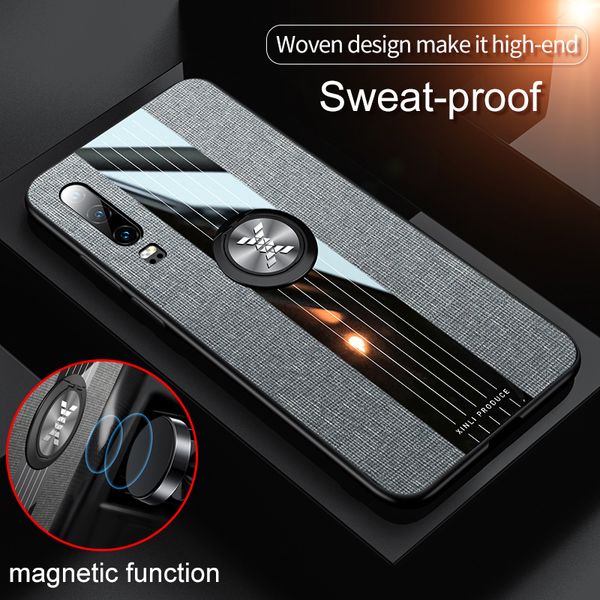 

Магнитный чехол для пальца Kickstand Тканевый чехол для Huawei P30 P30 Pro P20 Pro Mate 20 Pro Mate 20 Lite Ma
