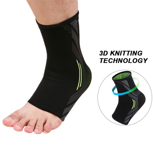 

1 pcs ankle brace compression support sleeve elastic breathable for recovery joint pain basket femme foot sports socks, Blue;black