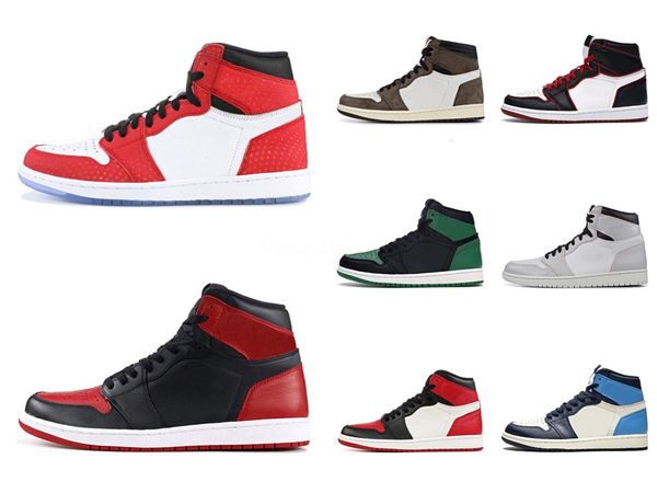 

1s high og travis scotts дизайнер баскетбол обувь jumpman unc 1 top 3 mens чествование начало royal blue men спорт дизайнер кроссовки поезд