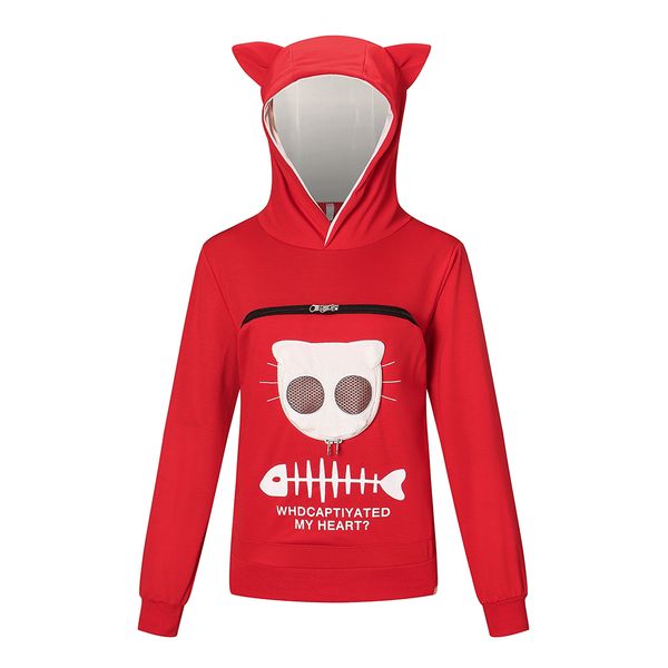 

pet carrier сгущаться рубашки розового котенка щенок держатель животные мешок hood дышащего рождество толстовка для детей ladies hoodie, Black