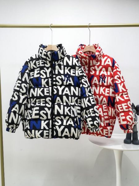 

высокое качество! новый бренд 2020 зима 2 цвета monogram отпечатанных короткий пуховик для мужчин и женщин, теплый водонепроницаемый, пальто, Black