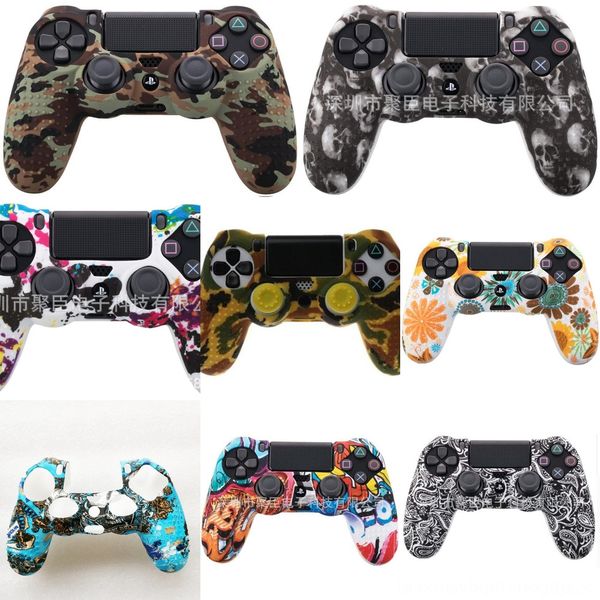 

cf6mq 4 colors anti-slip silicone cover sony case for skin playstation dualshock 4 ps4 ds4 pro slim controller