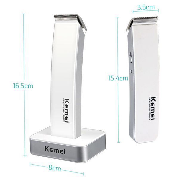 

kemei 619 waterproof male grooming clippers adjustable clipping comb cutting length control wheel