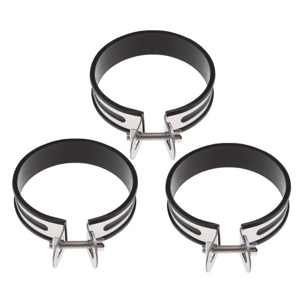 

3x motorcycle exhaust muffler silencer hanger clamp strap mount bracket 100mm