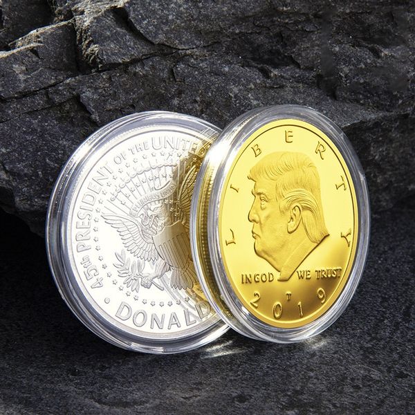 

2020 trump coins commemorative coin american 45th president donald craft souvenir gold silver metal badge collection dhl an1920