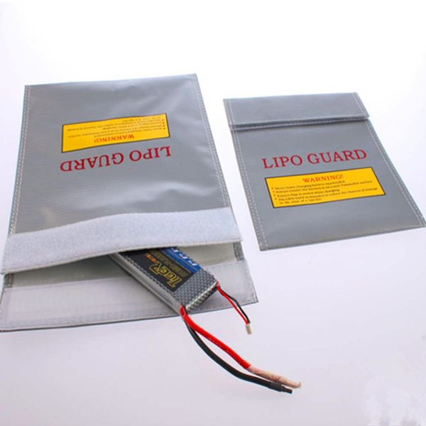 

rc lipo li-po battery fireproof safety guard safe bag charging sack battery safety protective bag safe guard silver