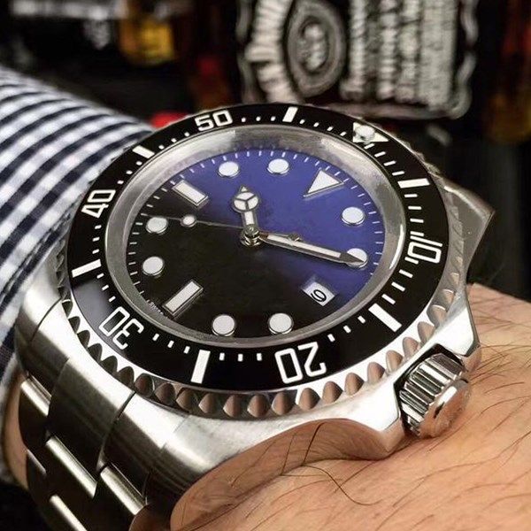 

Роскошные Мужские Часы SEA-DWELLER Керамическая рамка 44 мм Stanless Steel 116660 Автоматическая Высокое Качество Бизнес Случайные Мужские Часы Наручные Часы
