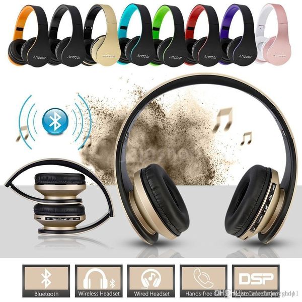 

andoer lh-811 digital 4 in 1 multifunctional wireless bluetooth 4.1 + edr stereo headphone earphone headset & wired earphone with mic mp3 pl