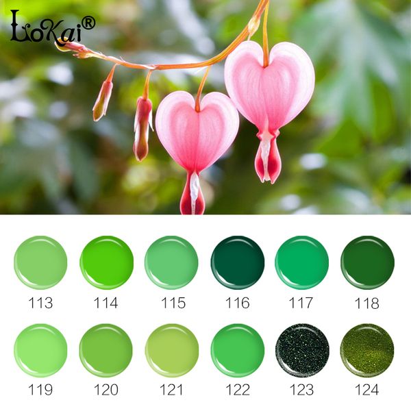 

6ml soak off uv gel nail polish green series gel lak vernis semi permanent lacquer varnishes gelpolish nail art design 113-124, Red;pink