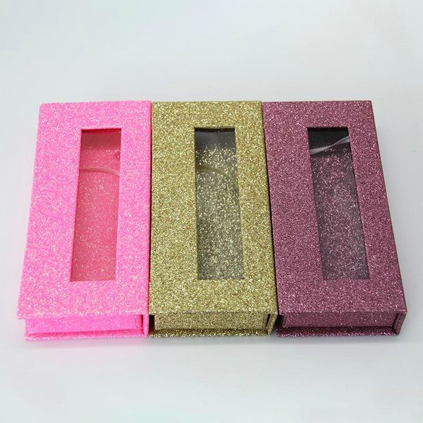 

glitter paper eyelash packaging box false eyelashes magnetic package box 3d mink lashes packing box fake eyelashes cosmetic packaging boxes