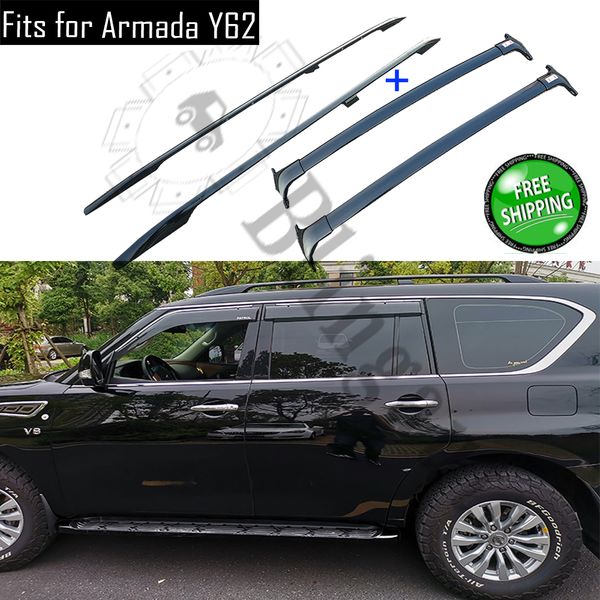 

aluminium baggage luggage roof rack cross bar rail crossbar fits for n-i-s-s-a-n armada 2010-2016 2017 2018 2019