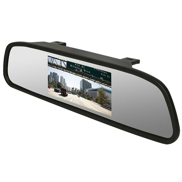 

universal car 4.3-inch backup camera mirror monitor for reversing image 12-24v universal display