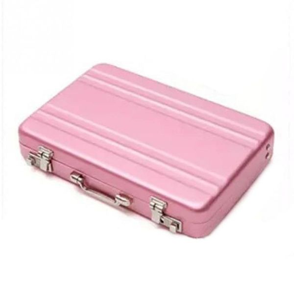 

organizer business card box portable case rectangle tool supply aluminum