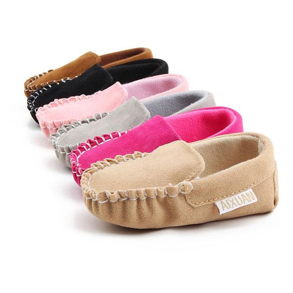 

romirus infant toddler baby shoes crib newborn first walkers kid boy girl stitched classic casual fashion loafers prewalker