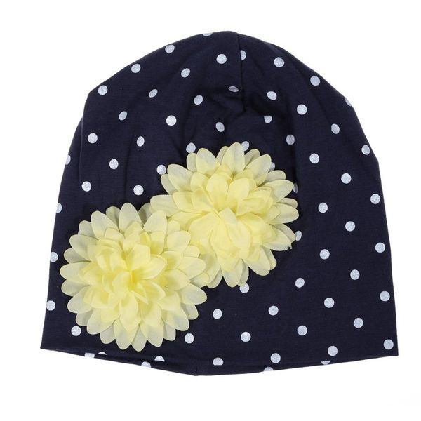 

1pcs baby newborn boy girl dark purple hat cap with purple flower(purple, Yellow