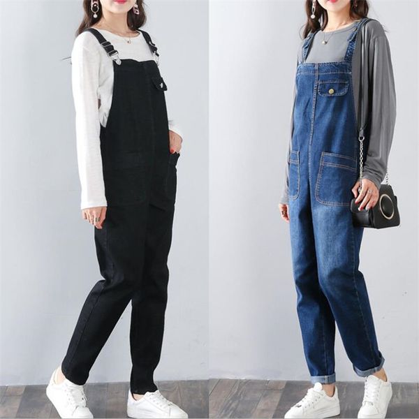 

new for fall 2019, it's a baggy, oversized pair of women's nine-point jeans with fat mm pants and maternity pants, Blue