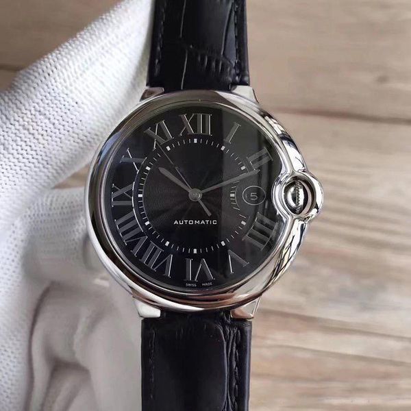 

2019 Hot sale mens watch BALLON automatic movement 316 Delicate Steel case black face watch men Wristwatch free shipping