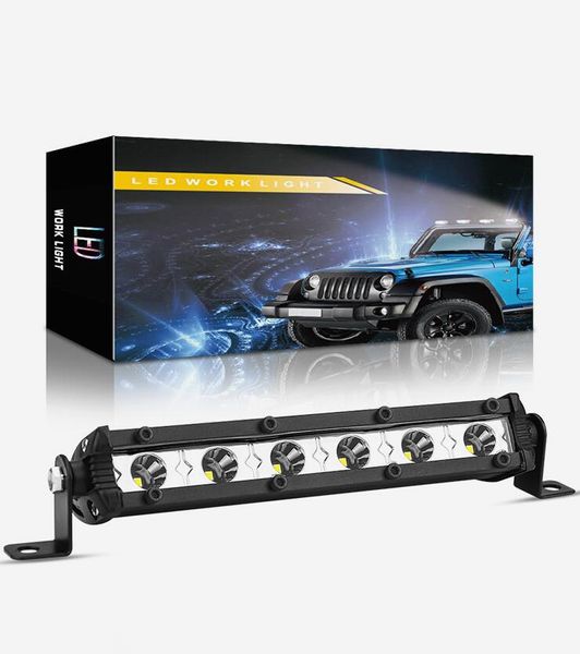 

winsun 1pc 6 inch led light bar offroad spot work light 18w barre led working lights beams car accessories for truck atv 4x4 suv 12v