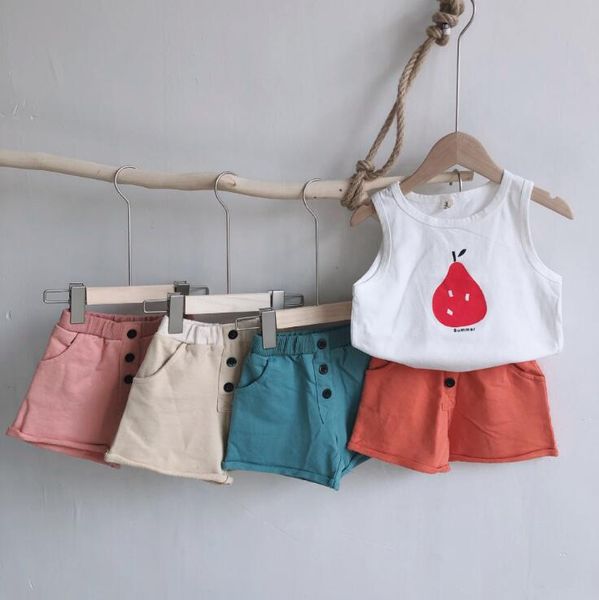 

2020 selling baby girls boys shorts summer kids girls shorts 2-7 years, Black