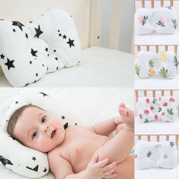 

newborn infant baby sleep pillow nursing prevent flat head cushion anti roll