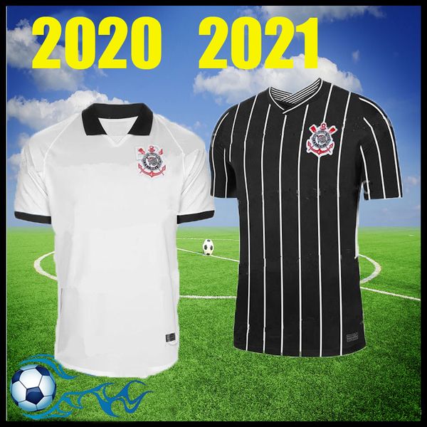 

2020 camisa de futebol corinthian paulista soccer jersey 20 21 clayton jadson romero pablo gabriel brazil club jerseys 2021 football shirt, Black;yellow