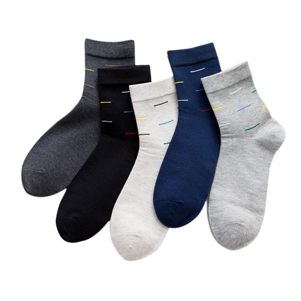 

2018 Fashion Socks Brand Men Cotton Printing Meia Men's Socks Business Casual Crew Calcetines