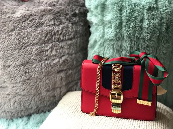 

classic fashion mini shoulder chain bag for women real leather pvc crossbody messenger bag totes for ladies size 19*14*7.5cm