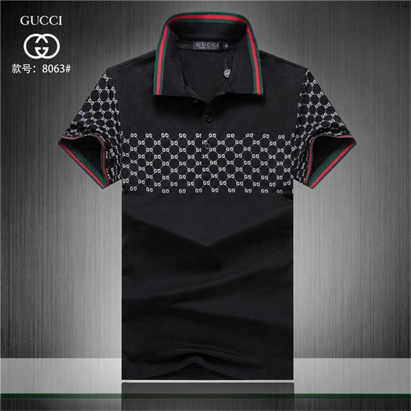 

Italy brand colorful bee embroidery polo hirt men hort leeve mercerized cotton new de igner polo popa hombre