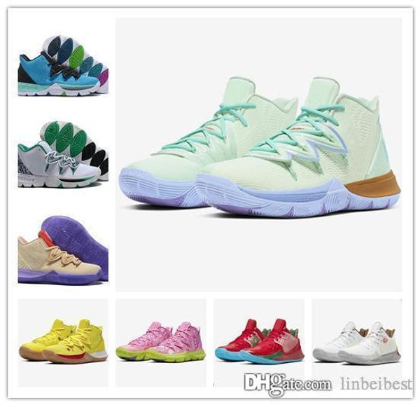 

2019 mens kyrie shoes tv pe basketball shoes 5 for 20th anniversary sponge bobs x irving 5s v five luxury sneakers ale
