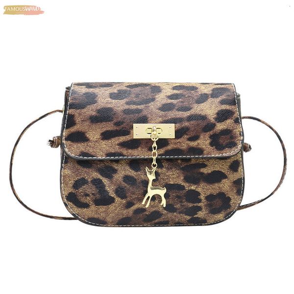 

mini leopard printed womens handsbags fawn fashion leather one shoulder bag cell phone zipper amp; hasp square ladies messenger bags