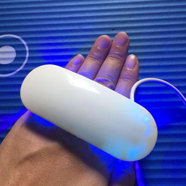 

mini portable 6w led nail dryer cure lamp machine for uv gel nail polish yuf99